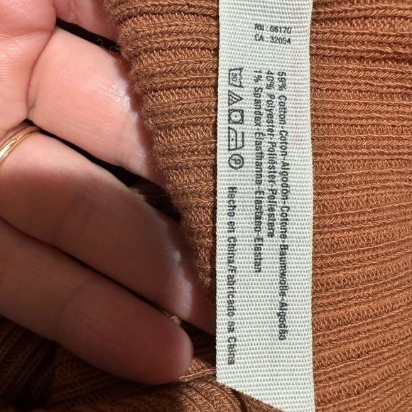 Free People Ribbed Button-Front Maxi Dress in Rust - Picture 5 of 6